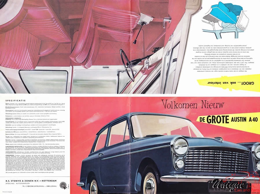 1959 Austin A40 (Netherlands) Brochure Page 8